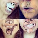 24 лучших персонажей нарисованных на губах