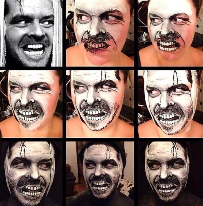 Мария Мэлоун в роли Джека Николсона из "Сияния"