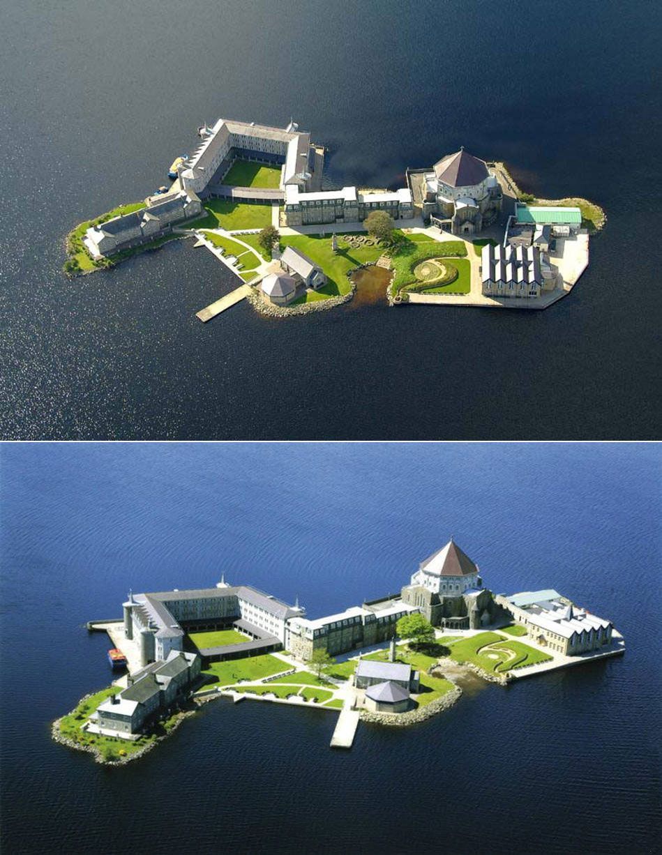 Остров на озере Лох-Дерг в Ирландии