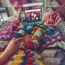 Фото Лежу, смотрю кино и вяжу, вяжу, вяжу… из раздела  /