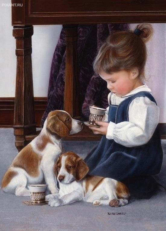 Фото Маленькие детки и собачки (подборка из 22 фото) из раздела  /