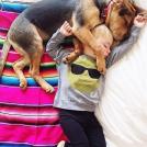 Фото Подборка из 21 милых фото: Спящие дети и собаки. Ми-ми-ми... из раздела  /