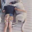 Фото Подборка из 21 милых фото: Спящие дети и собаки. Ми-ми-ми... из раздела /