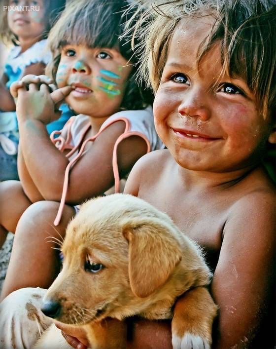 Дети и собаки: лучшие друзья (подборка %%items%% фото)