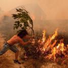 Фото Местные жители пытаются бороться со стихией из раздела  /