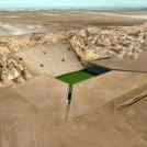 Футбольный стадион спроектированный в земле