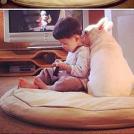 Я и мой друг Ким. Он ребенок, не пугайтесь.