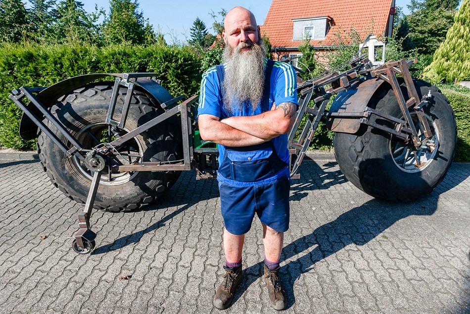 Фото Изобретатель из Германии создал тяжелейший в мире велосипед из раздела /