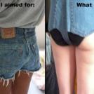 Джинсовые шорты: что планировалось и что получилось