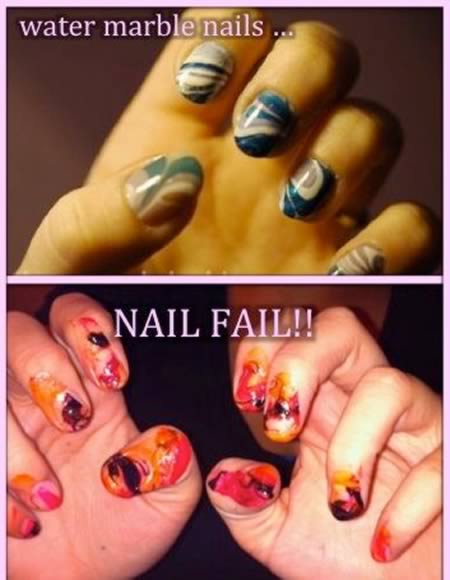 Мраморные ногти