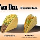 Тако белл в рекламе и в реальной жизни