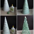 Фото Елка из ниток и лея ПВА из раздела  /