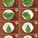 Фото Как сложить салфетки ёлочкой? из раздела /