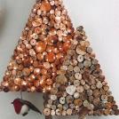 Елка на Новый год из дров