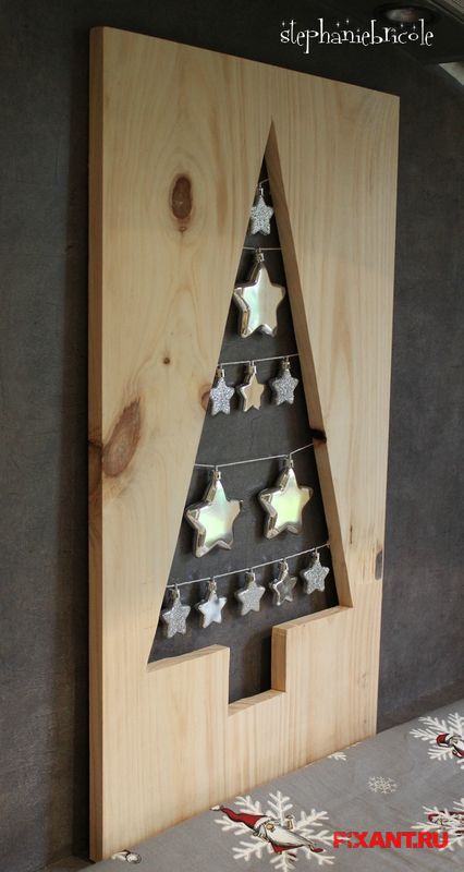 Елка вырезанная из фанеры или доски