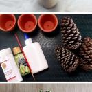 Елки из шишек