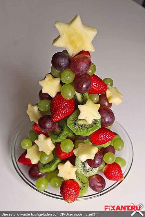 Фруктовая съедобная елка на Новый год