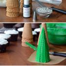 Пироженые в форме елки