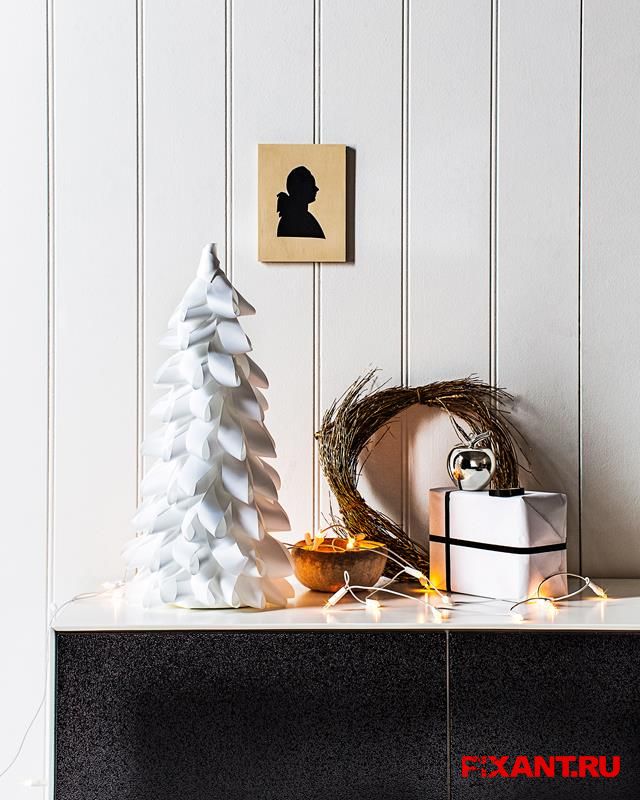 Украшение на Новый год из бумаги своими руками