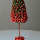 Яблочная креативная елка на Новый год