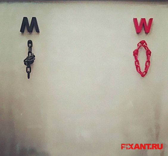 Фото Знаки обозначающие туалет в общественных местах по всему миру из раздела  /