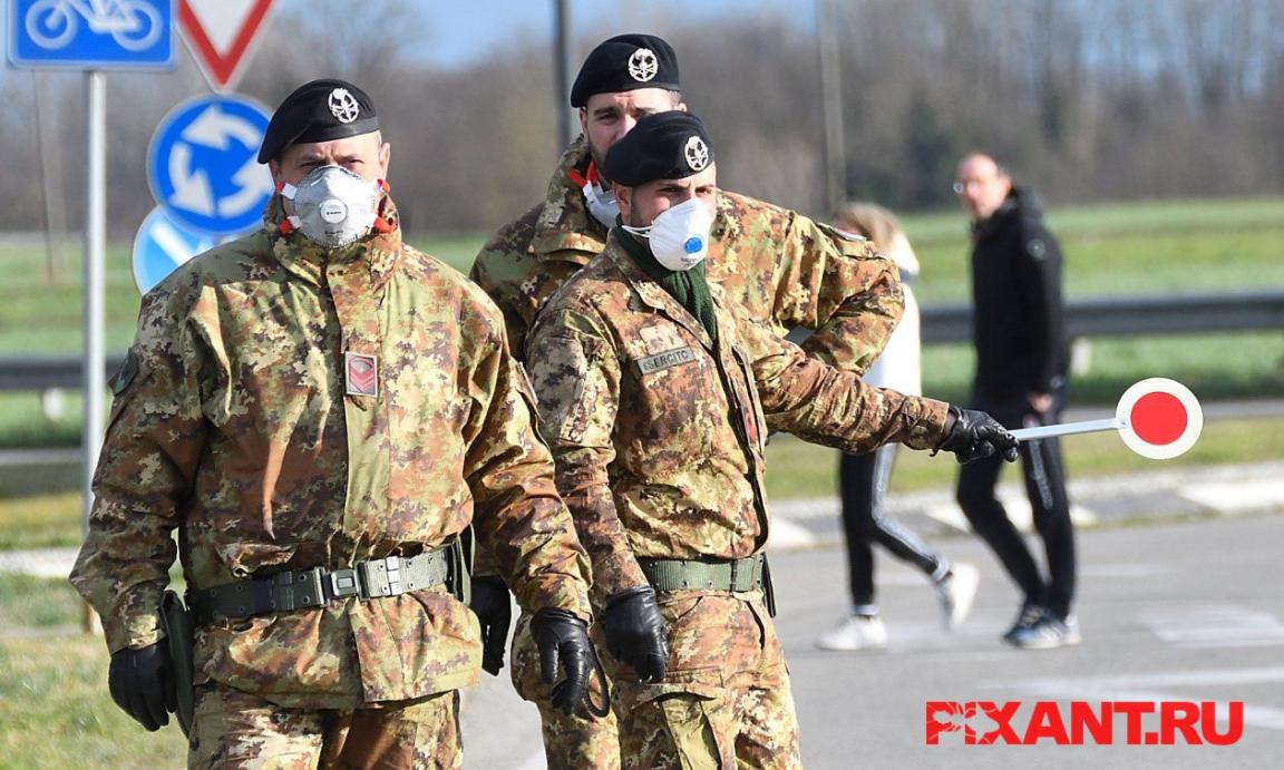 Карантин в Италии и Испании с помощью национальной армии